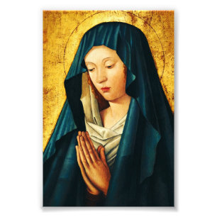 Virgin Mary Hodegetria Byzantine Catholic Icon Art Photo Print