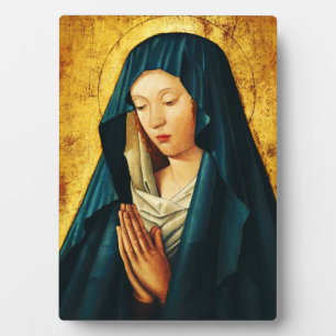 Virgin Mary Hodegetria Byzantine Catholic Icon Art Plaque