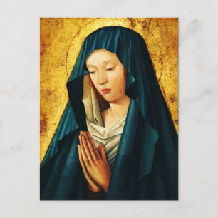 Virgin Mary Hodegetria Byzantine Catholic Icon Art Postcard