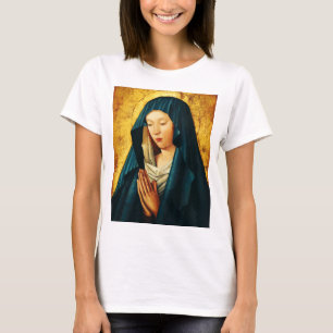 Virgin Mary Hodegetria Byzantine Catholic Icon Art T-Shirt