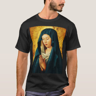 Virgin Mary Hodegetria Byzantine Catholic Icon Art T-Shirt
