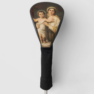 Virgin Mary holding baby Jesus  Golf Head Cover