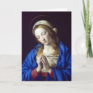 Virgin Mary in Prayer card