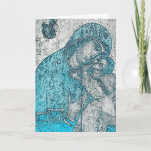 Virgin Mary Infant Jesus Christ Christmas Wish Holiday Card