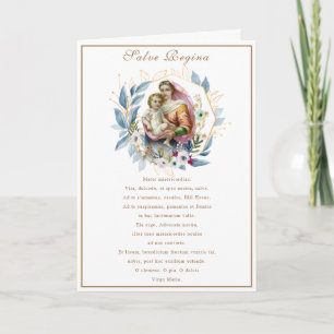 Virgin Mary Jesus Catholic  Prayer Religious Card