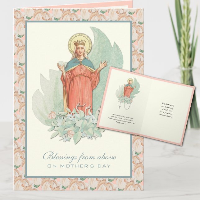 Virgin Mary Jesus Catholic  Prayer Religious Card (Creator Uploaded)