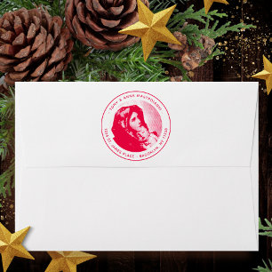 Virgin Mary & Jesus Christmas Return Address Self-inking Stamp