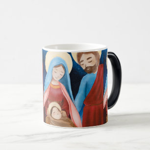 Virgin Mary Jesus Nativity Christmas Vintage Magic Mug