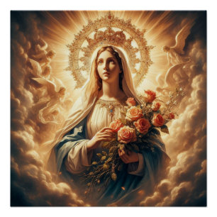 Virgin Mary Jesus Poster