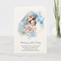 Virgin Mary Jesus Thinking of You Prayer