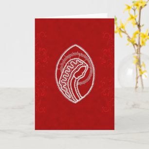 Virgin Mary Lace on Velvet with Embossed Ornament Card