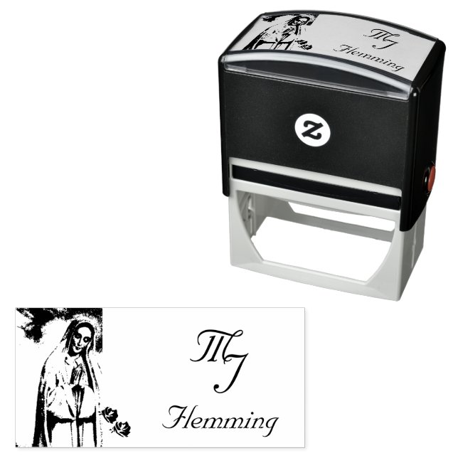 Virgin Mary Monogrammed Self-inking Stamp (In Situ)