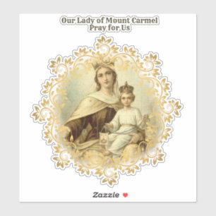 Virgin Mary Mount Carmel Jesus Religious Vinyl