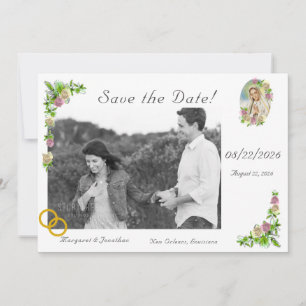 Virgin Mary Nuptial Save the Date Bookmark