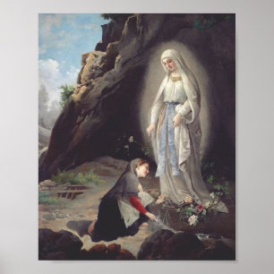 Virgin Mary of Lourdes Poster