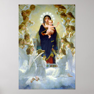 Virgin Mary of The Angels & Baby Jesus Our Lady Poster