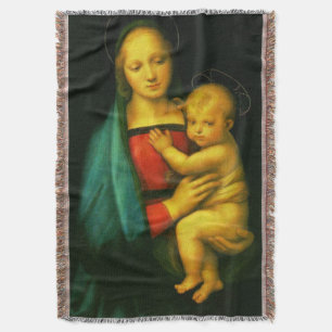 Virgin Mary Our Lady Madonna del Granduca Throw Bl