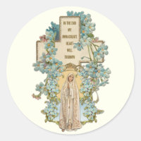 Virgin Mary Our Lady of Fatima Religious Floral