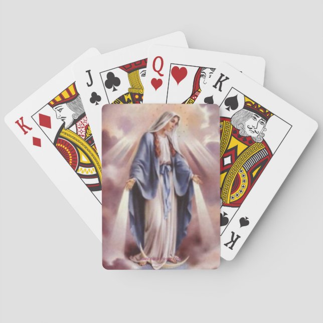 VIRGIN MARY PLAYING CARDS (Back)
