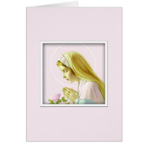 Virgin Mary Prayer Card