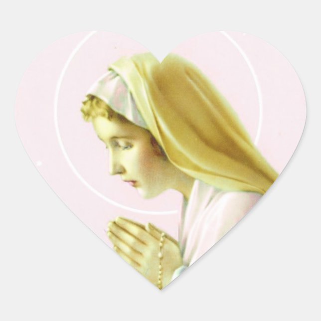 Virgin Mary Prayer Sticker (Front)