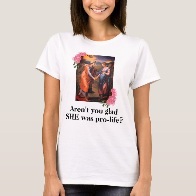Virgin Mary Pro-Life T-Shirt (Front)