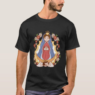 Virgin Mary Religion Christmas T-Shirt