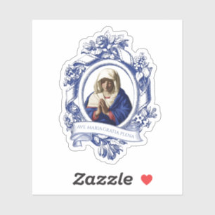 Virgin Mary Religious Hail Mary in Latin