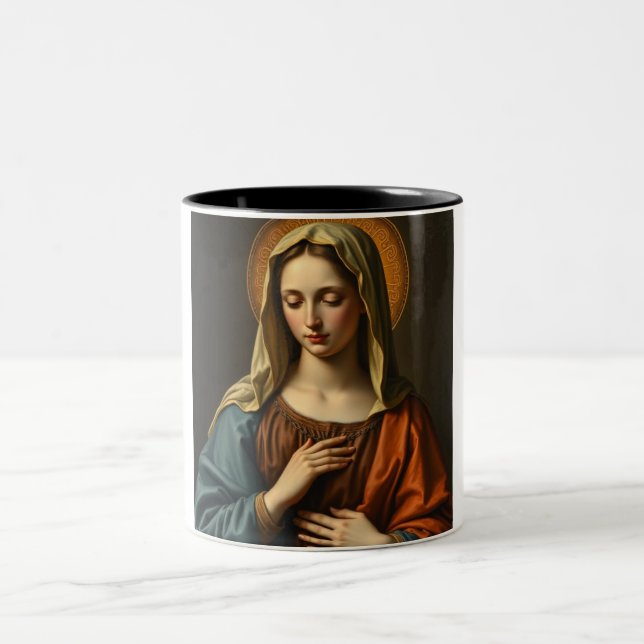 Virgin Mary Renaissance Style Coffee Mug (Center)