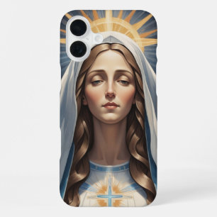 Virgin Mary Roman Catholic Sacred Devotional Gift iPhone 16 Plus Case