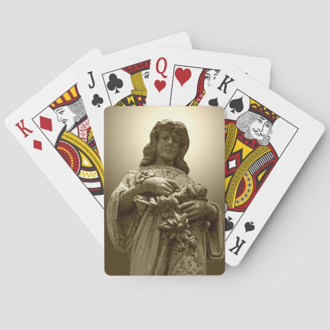 Virgin Mary Statue Playing Cards (Back)