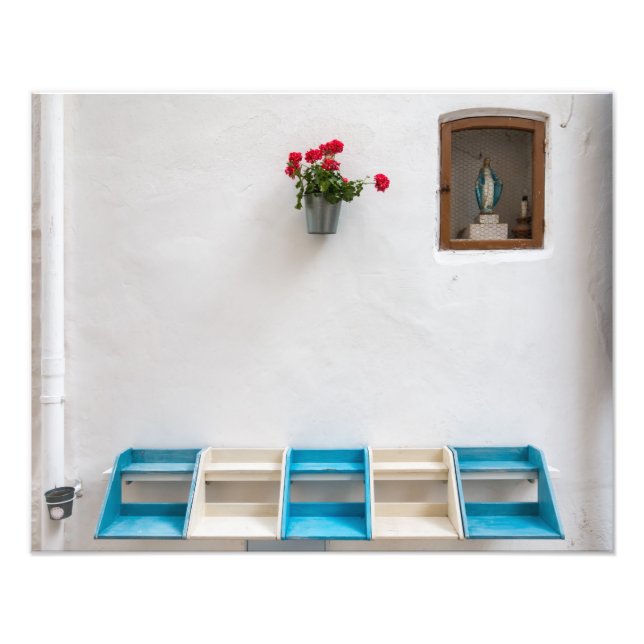 Virgin Mary street altar shrine photo print (Front)