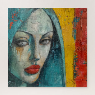 Virgin Mary Street Art Jigsaw Puzzle