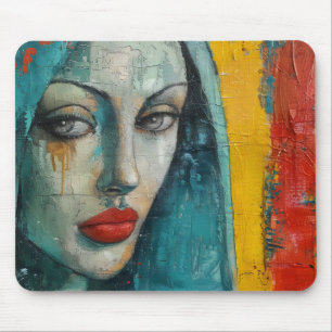 Virgin Mary Street Art Mouse Mat