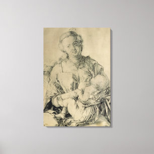 Virgin Mary suckling the Christ Child, 1512 Canvas Print
