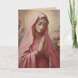 VIrgin Mary Sympathy Folded Greeting Card