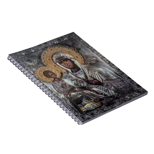 Virgin Mary Three-Handed Icon Religious Notebook (Right Side)