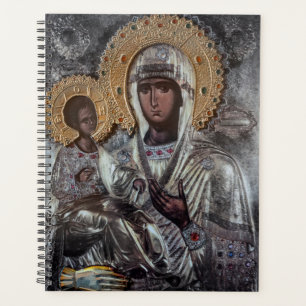 Virgin Mary Three-Handed Icon Religious Planner