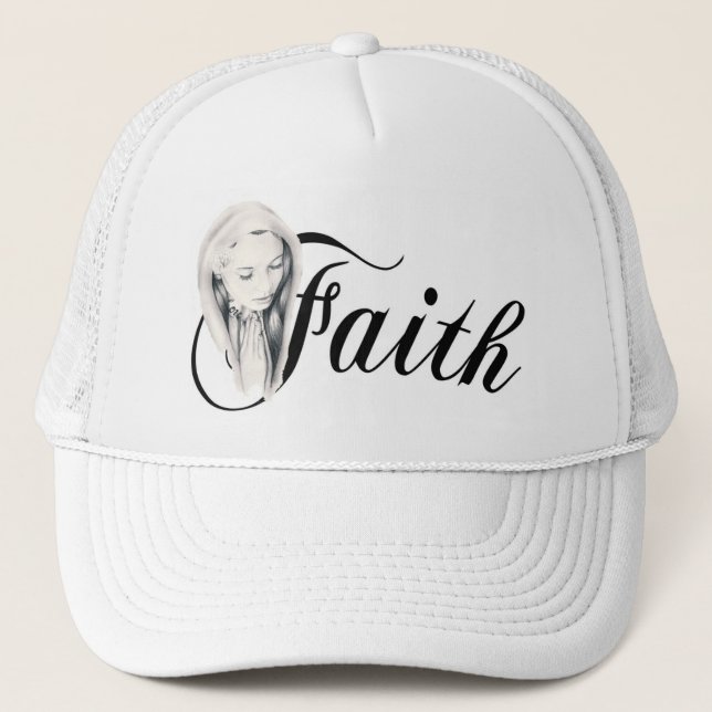 Virgin Mary Trucker Hat (Front)