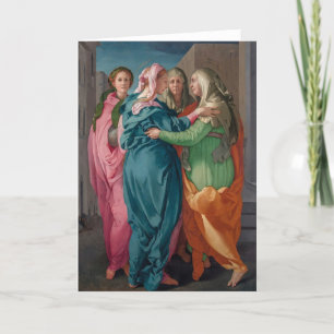 Virgin Mary Visitation to St. Elizabeth Religious Card