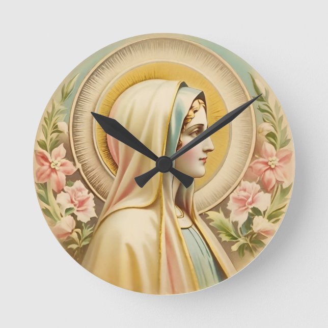 Virgin Mary Wall Clock (Front)