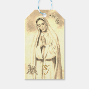 Virgin Mary Wedding Favor Tags