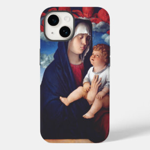 Virgin Mary with Baby Jesus and red cherubs Case-Mate iPhone 14 Case