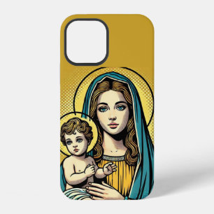 Virgin Mary with baby Jesus Christ iPhone 12 Case