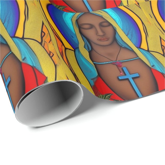 Virgin Mary  Wrapping Paper (Roll Corner)