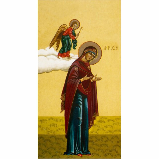 Virgin Mary's Russian icon Standing Photo Sculpture (Front)
