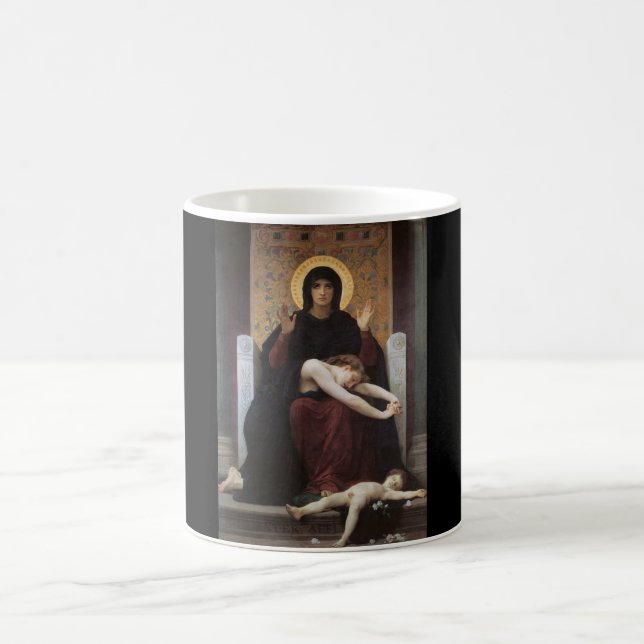 Virgin of Consolation William-Adolphe Bouguereau Coffee Mug (Center)