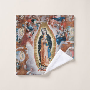“Virgin of Guadalupe” art wash cloth