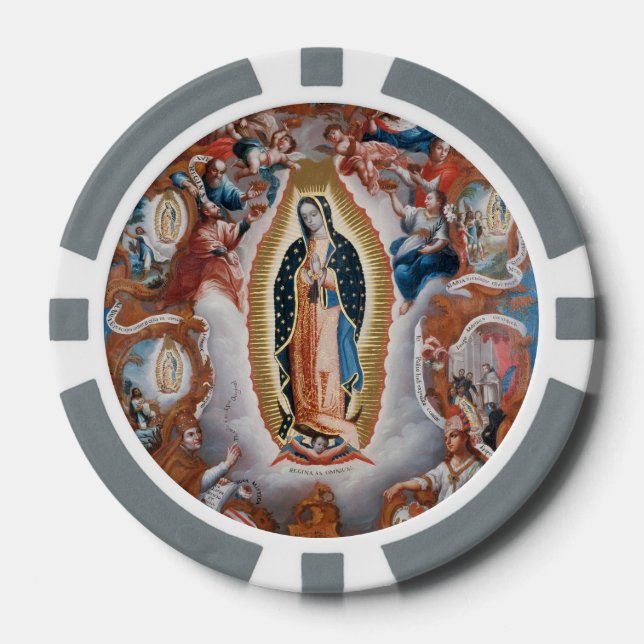 “Virgin of Guadalupe” custom poker chips (Front)
