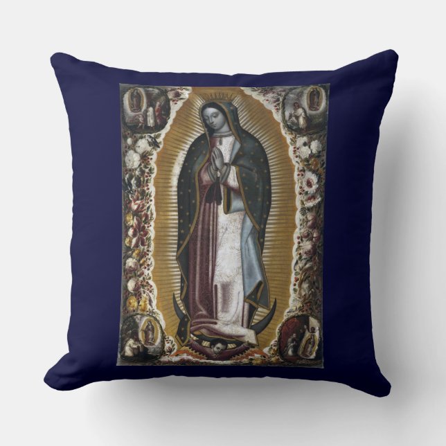 Virgin Of Guadalupe, Our Lady Cushion (Front)